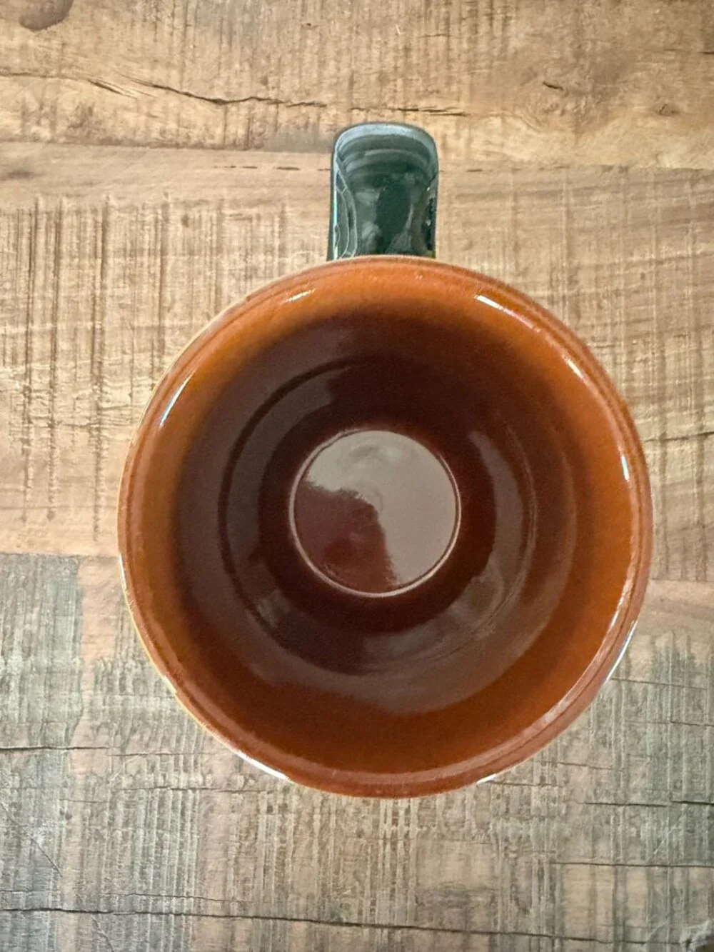 Pier 1 Imports Hand-Painted Terracotta Sunflower Mug
